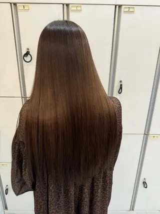 ロング カラー ブリーチなしwカラー /艶カラー/oukaのヘアスタイル