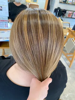 ミディアム カラー 🌼圧倒的な口コミ数 BRAVE柏東口のヘアスタイル