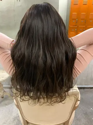 セミロング カラー 似合わせカラー🫶 小川千波のヘアスタイル