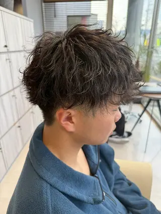 ショート パーマ メンズ メンズ特化🏆 田中滉のヘアスタイル