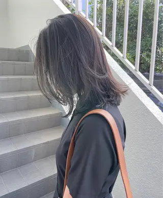 カラー レイヤーカット🍏 オリーブ/ののかのヘアスタイル