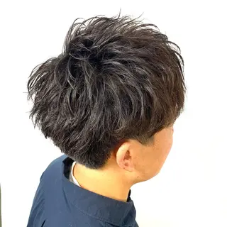 ショート パーマ メンズ 柏メンズカットパーマ NO.1タイチのヘアスタイル