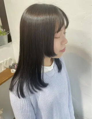 セミロング ふわっとレイヤー 🪽スガヤハルミのヘアスタイル
