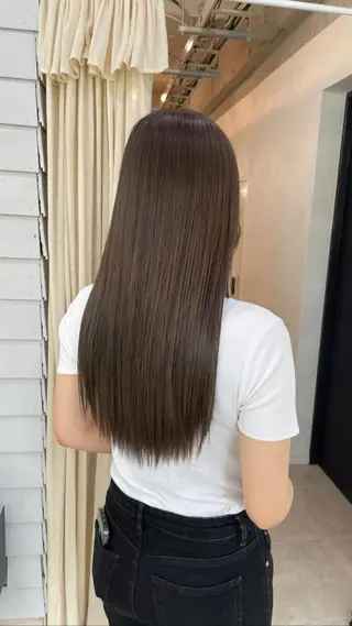 ロング カラー ブリーチ有無Wカラー メンズパーマ大成のヘアスタイル