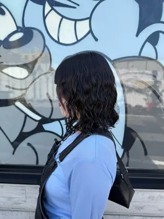 ミディアム デジタルパーマ/ ウェーブパーマ/神野のヘアスタイル