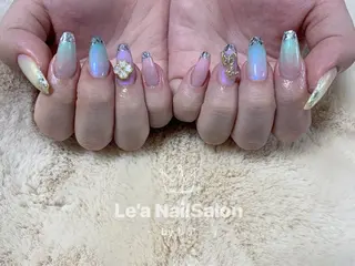 セミロング カラー ネイル Le’a NailSalonのネイルデザイン