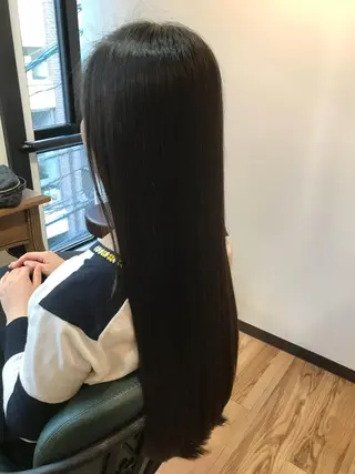 ロング 福岡口コミNo1🎀 コテ巻き風パーマ専門のヘアスタイル