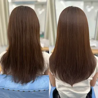 ロング 髪質改善🩵縮毛矯正 代々木/木下のヘアスタイル