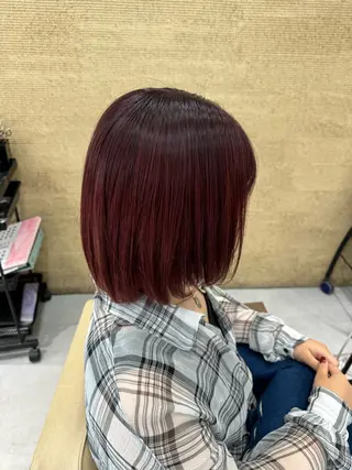 ショート カラー ブリーチなしwカラー /艶カラー/oukaのヘアスタイル