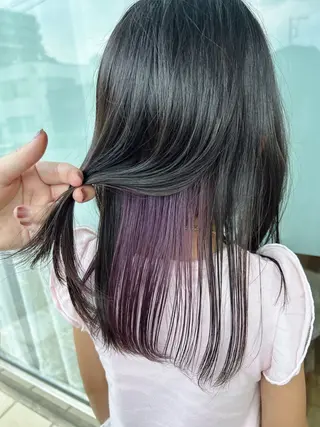 セミロング カラー 💜カラーリスト 上田💜のヘアスタイル