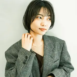 ショート 天王寺韓国ヘア 小山歓実のヘアスタイル