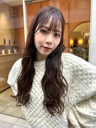 ロング パーマ hanabi /melt西梅田のヘアスタイル