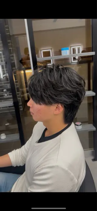 ショート カラー パーマ メンズ メンズ特化 👑YUTAのヘアスタイル