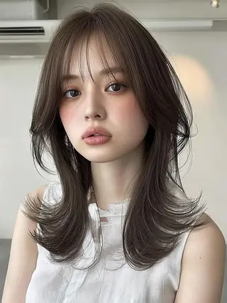 セミロング ナチュラルヘア/ 似合わせ/三宅 昌太のヘアスタイル