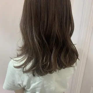 ミディアム カラー 西山 紗耶香🪽 透明感カラー/ボブのヘアスタイル