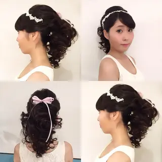 ショート ミディアム セミロング ロング ヘアアレンジ 早朝✨ヘアセット 着付け/清水玲歌のヘアスタイル