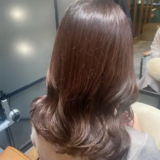ミディアム カラー ヘアアレンジ 【日韓風、レイヤー】 🤍ひらい　なつきのヘアスタイル