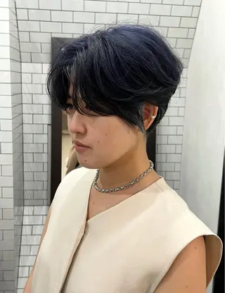 ショート 紙屋町ショート /ボブ　パーマ河内蓮のヘアスタイル