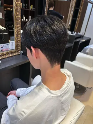 ショート パーマ メンズ カルマパーマ韓国ヘア shiryuのヘアスタイル