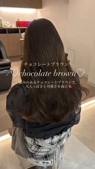 セミロング カラー 🎀透明感× 赤み消し🎀正源のヘアスタイル