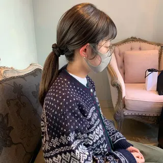 ロング カラー SAKINO. ベージュカラーのヘアスタイル