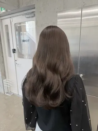 ロング カラー ヘアアレンジ 高橋大樹/グレージュ 透明感/髪質改善のヘアスタイル