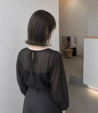 カラー オリーブ系カラー🫒 イノセントヘアのヘアスタイル