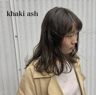 ミディアム カラー 透明感カラー👑 井上美乃里のヘアスタイル