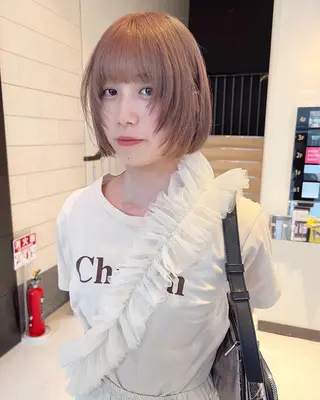 ショート フルガキ ハルカ天神美容室のヘアスタイル
