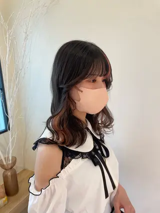 ミディアム カラー Osoko Hiyoriのヘアスタイル