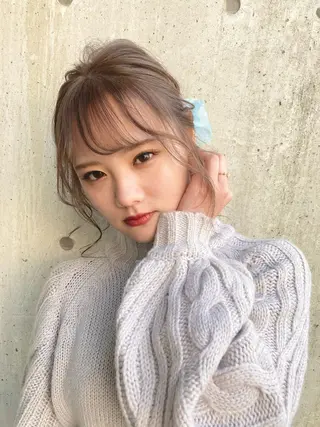 ミディアム 梅山 美侑のヘアスタイル
