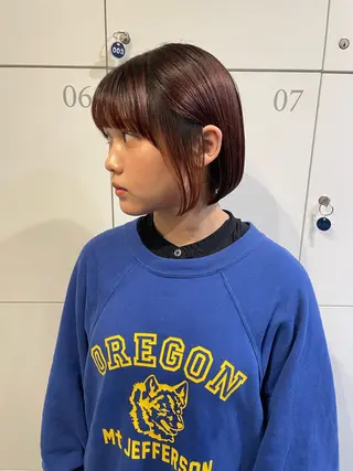ミディアム カラー 小川 舜人のヘアスタイル