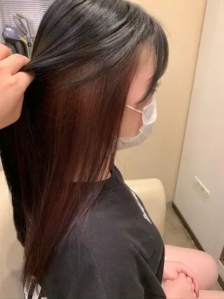 ロング カラー 【完全個室】髪質改善 暖色カラー/山崎唯奈のヘアスタイル