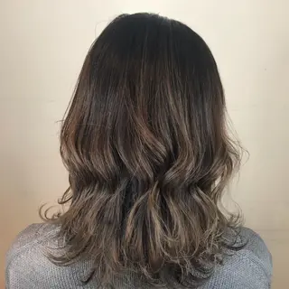 ミディアム カラー ヘアアレンジ 烏丸韓国ヘア🇰🇷 ayaka🎀のヘアスタイル