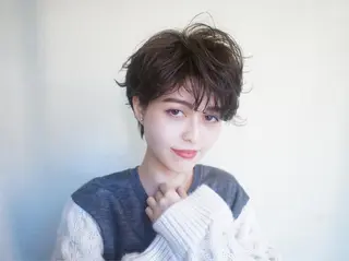 ショート パーマ 🟦髪質改善6年 💊YAMAMOTOのヘアスタイル