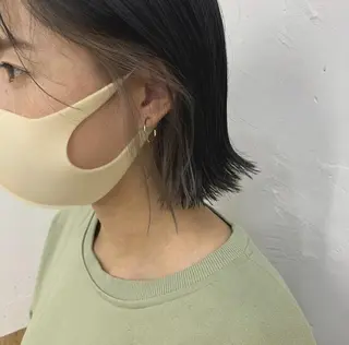 ミディアム カラー パーマ CEINE PATHのヘアスタイル