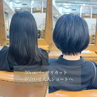ショート 👑銀座ショート/ 絶壁補正/金子涼👑のヘアスタイル