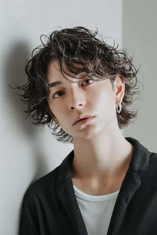 ミディアム カラー パーマ メンズ ⚜️LOM/ メンズサロン⚜️のヘアスタイル