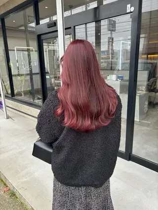 ロング カラー 長谷川 湧のヘアスタイル