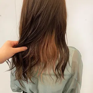 セミロング カラー 🪭risa 暖色/レイヤー🪭のヘアスタイル