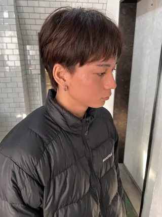 ショート 紙屋町ショート /ボブ　パーマ河内蓮のヘアスタイル