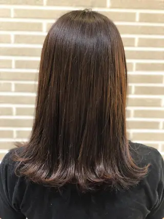 ミディアム カラー パーマ ヘアアレンジ 山北 咲子のヘアスタイル