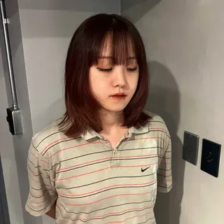 セミロング 北見 桃夏のヘアスタイル