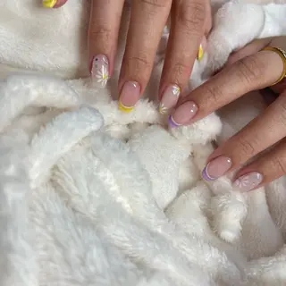 ロング カラー ネイル nail salon LNのネイルデザイン