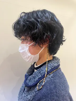 ショート パーマ 暖色カラー/ダブル カラー/名古屋/辻のヘアスタイル