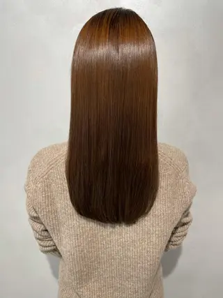 ロング 髪質改善イノアカラー 富澤ショウタのヘアスタイル