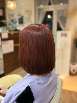 ミディアム カラー 山田 梓のヘアスタイル