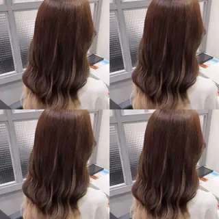 セミロング 🦋REISA🦋 エクステ×ハイトーンのヘアスタイル