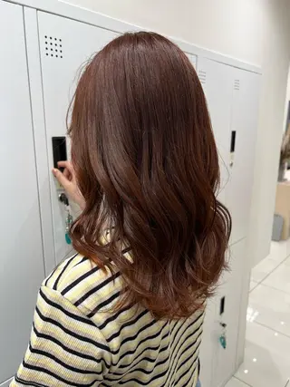 セミロング カラー ヘアアレンジ 🫧髪質改善/縮毛 矯正/RIKOのヘアスタイル