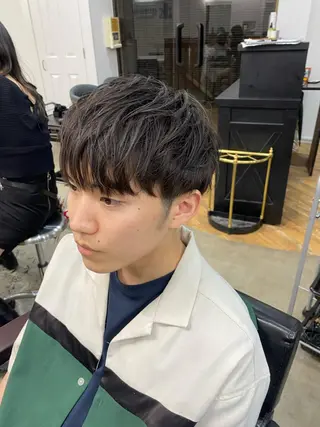 メンズ レイヤーボブ/ 艶カラー/サナ🌼のヘアスタイル